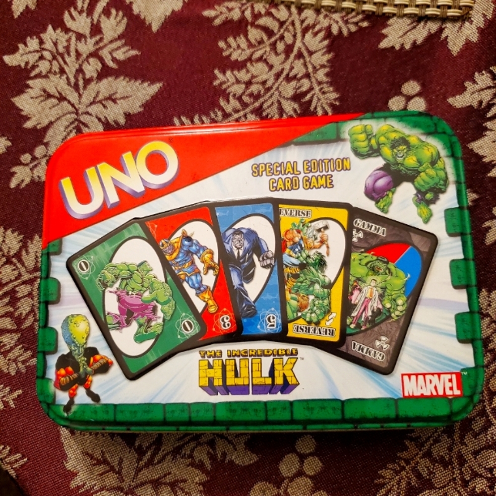 The Incredible Hulk Uno Card Game Special Edition